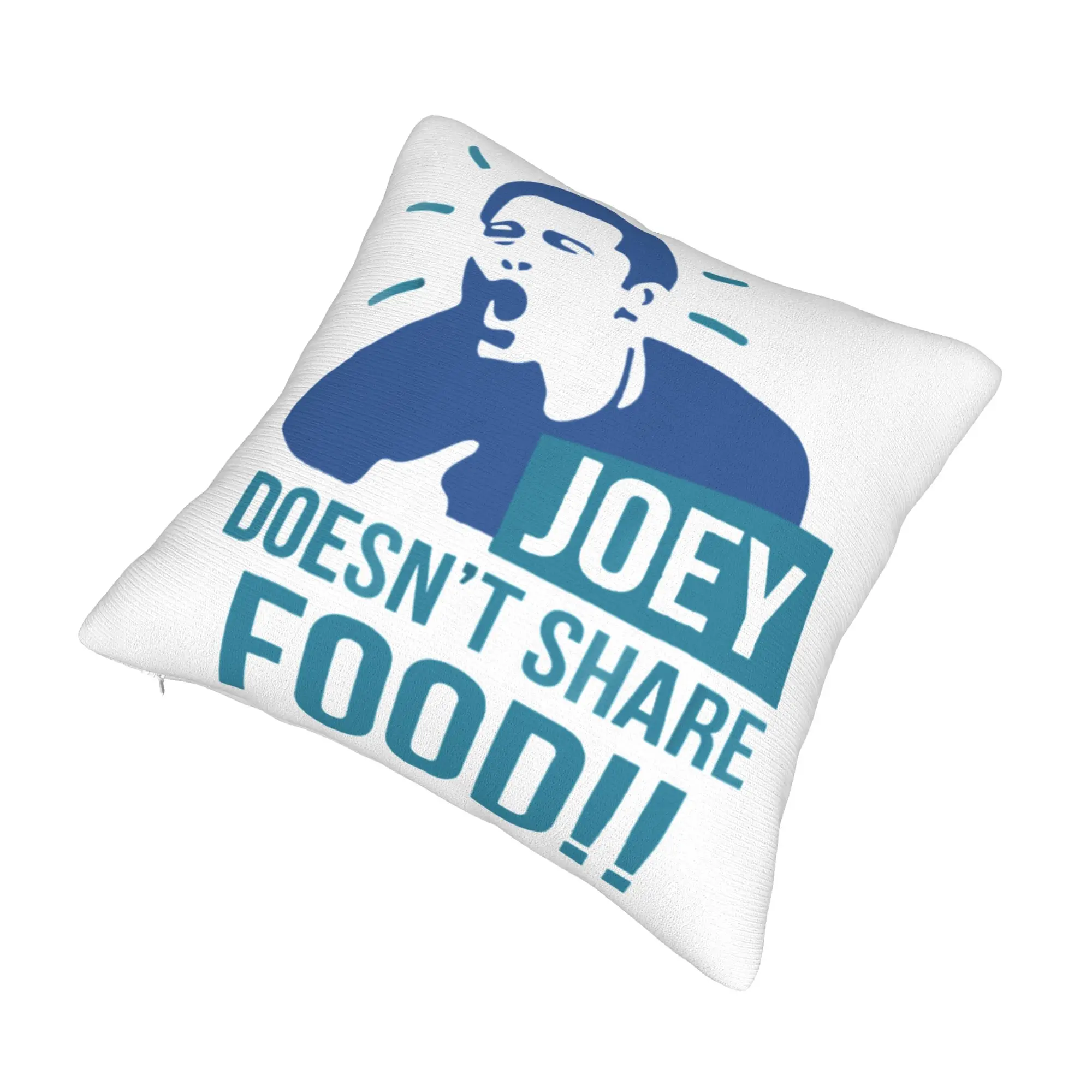 Luxury Friends TV Show Sofa Cushion Cover Soft Joey Doesn't Share Food Pillow Case Home Decor