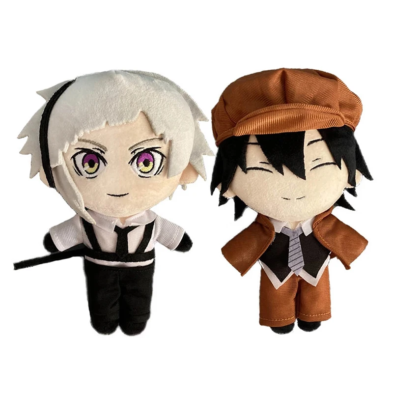 20cm Anime Bungo Stray Dogs Edogawa Rampo Plush Doll Dazai Osamu Nakahara Chuuya Nakajima Atsushi Stuffed Plushie Toys Doll