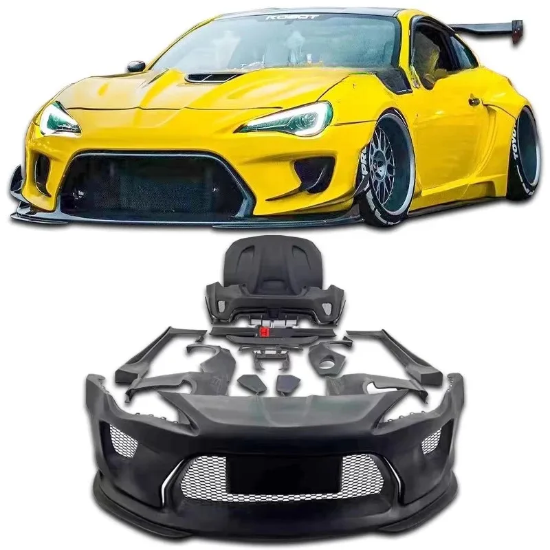

Для GT86 Subaru BRZ Body Kit Передние и задние бамперы Робот Широкие кузовные колеса Спойлер для бровей Капот
