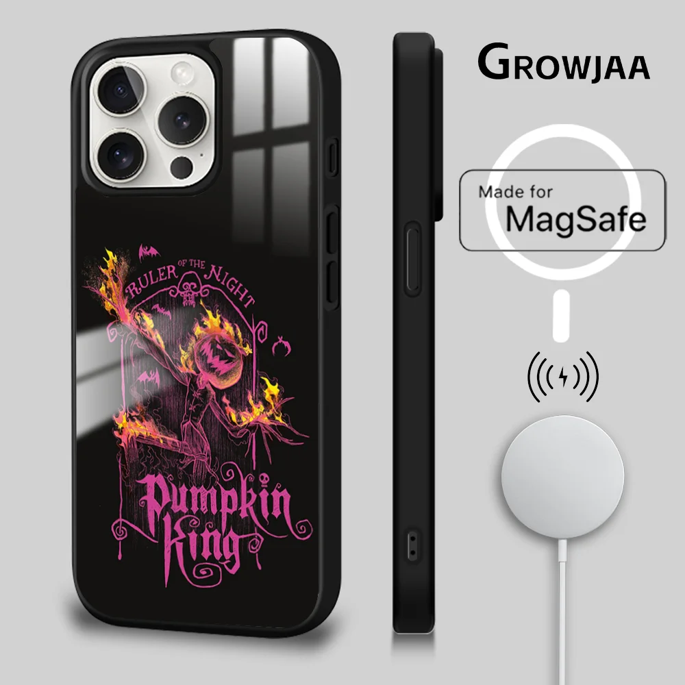 

The Nightmare Before C-Christmas Magsafe Phone Case For iPhone 15 14 13 12 11 Pro Max Plus Mini Mirror Wireless Magnetic Funda