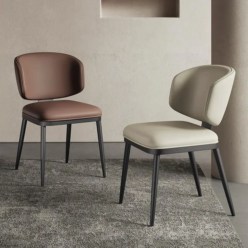 

Italian Minimalism Dining Chair Advanced Nordic Designer Restaurant Dining Chair Comfort Recliner Home Furniture Cadeira FYDC