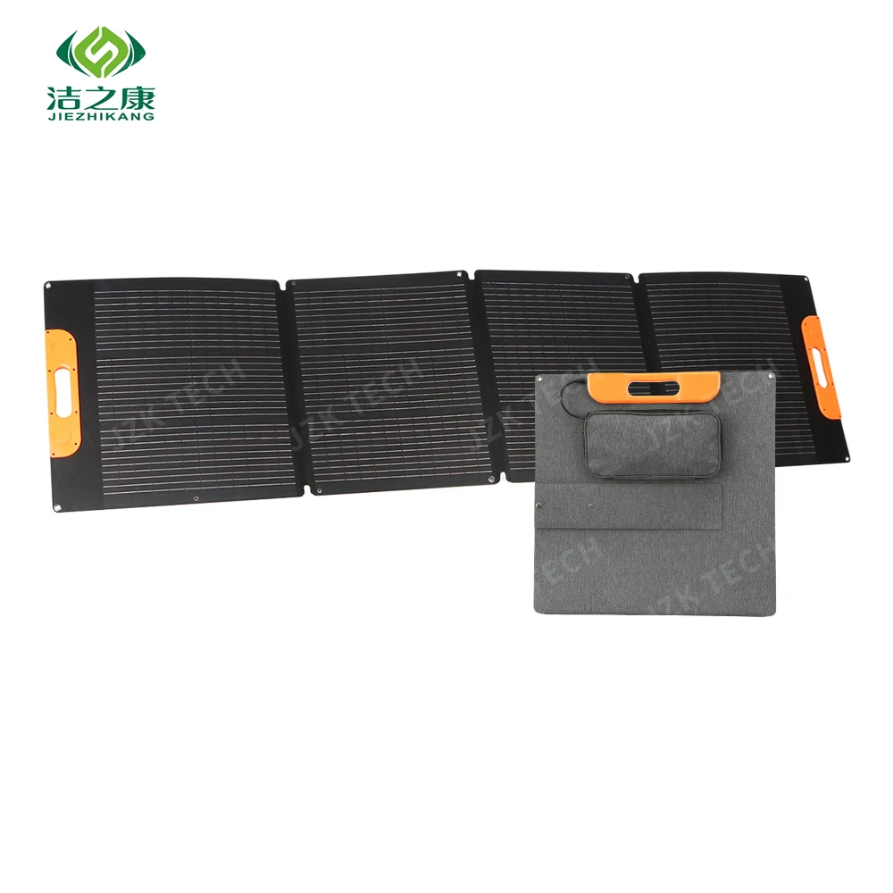 200W220W USB C Portable Foldable Solar Panel Monocrystalline Waterproof Outdoor Camping Charger Power Bank Lightweight Charging