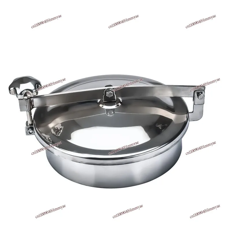 

Sanitary manhole cover Stainless steel quick-opening atmospheric pressure manhole Wine can Round flanged hand hole
