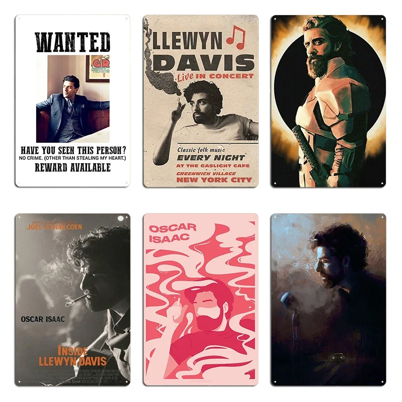 wanted: oscar isaac Metal Iron Cave Wall Decor Rusty Tin Sign Poster
