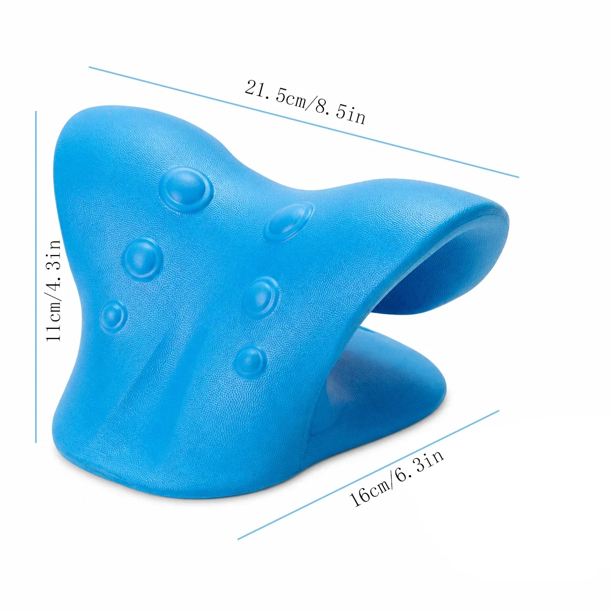 Neck and Shoulder Relaxer EVA Cervical Traction Pillow Acupressure Massage Stretcher for Neck Pain Relief Spine Alignment