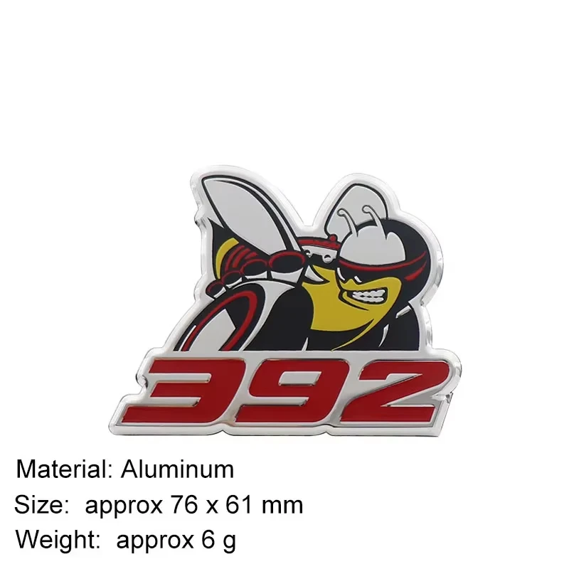 For Dodge Challenger US SUV Off Road 3D Car Styling 392 Car Hood Fender trunk Rear Bonnet Nameplate Decal Emblem Badge Sticker view 6