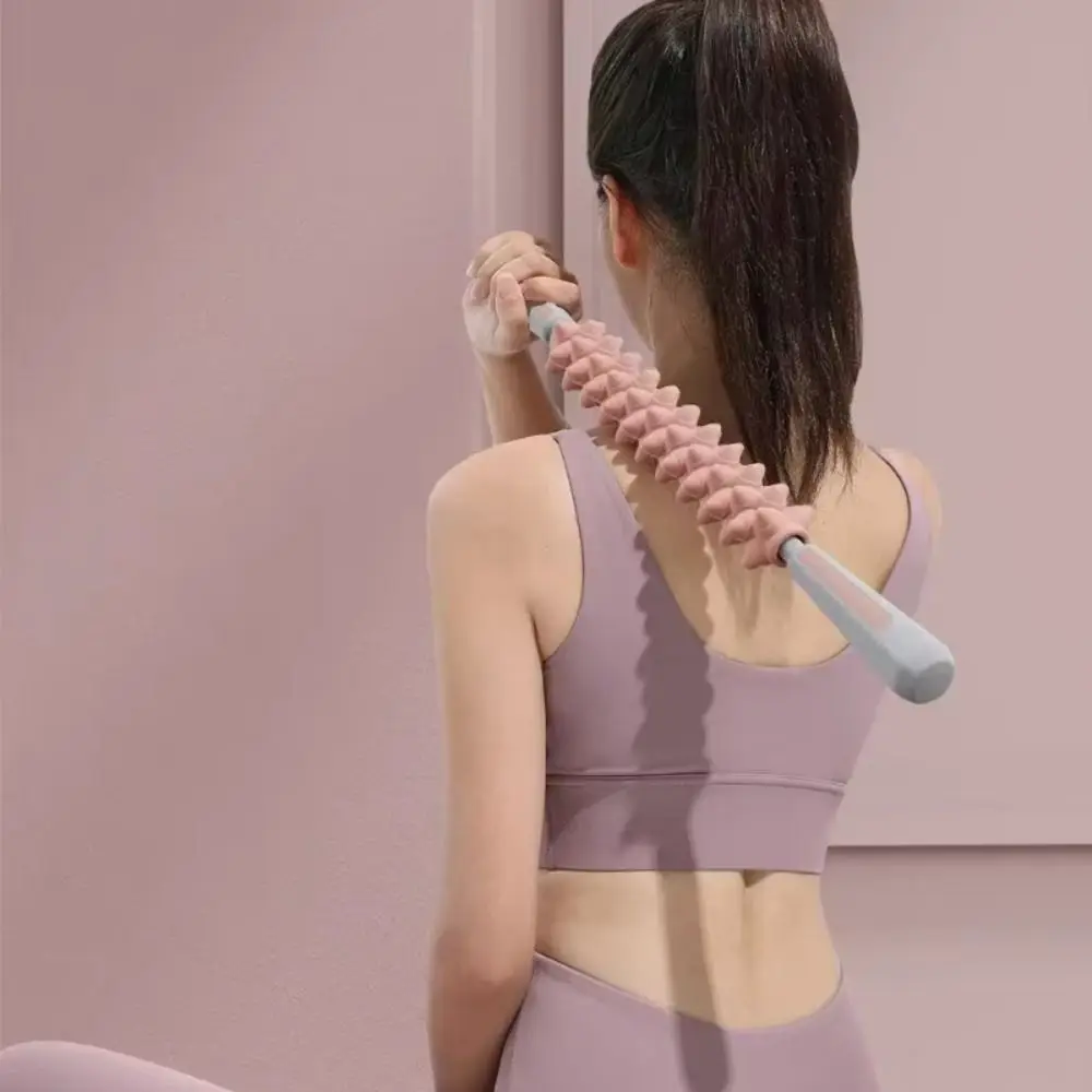 

Wolf Teeth Shaped Yoga Massage Stick Muscle Relaxation Leg Massage Fascia Roller Plastic Portable Muscle Roller Bar Post-Workout