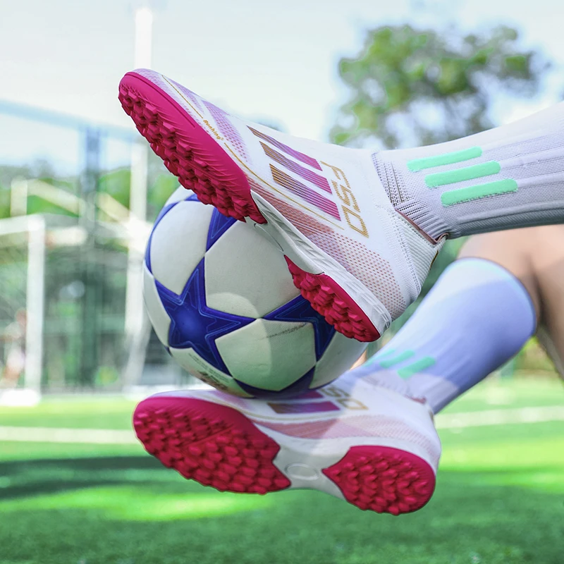 

Professional Youth Training Soccer Shoes, Short Studs Rubber Sole, All-Season Grass-Friendly Design, Ideal for Football Practice