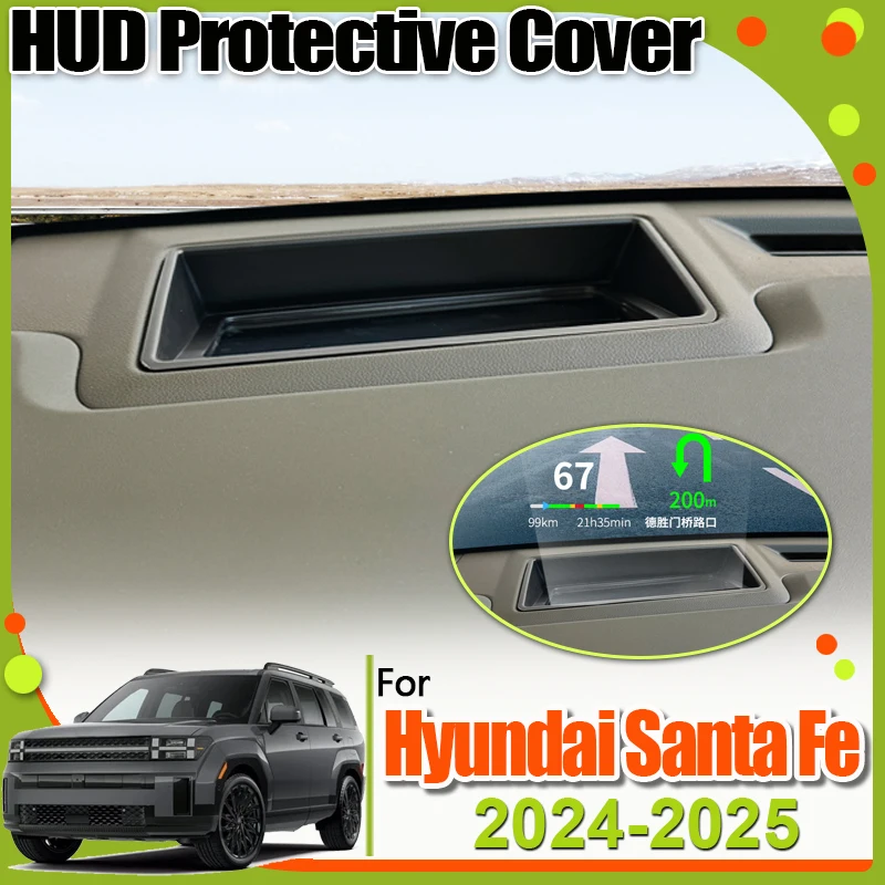 Cubierta protectora de pantalla HUD para coche, accesorios para Hyundai Santa Fe 2024, MX5 2025, pantalla reflectante antiarañazos a prueba de polvo