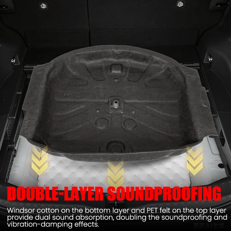 For Toyota NEW RAV4 2026+ Trunk Sound Insulation Cotton Spare Tire Box Sound Insulation Cotton Interior Upgrade Car Accessories