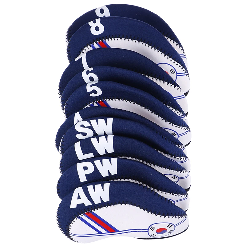 

New 10Pcs/set Golf Club Iron Head Cover Protector Neoprene Golf Protective Headcover