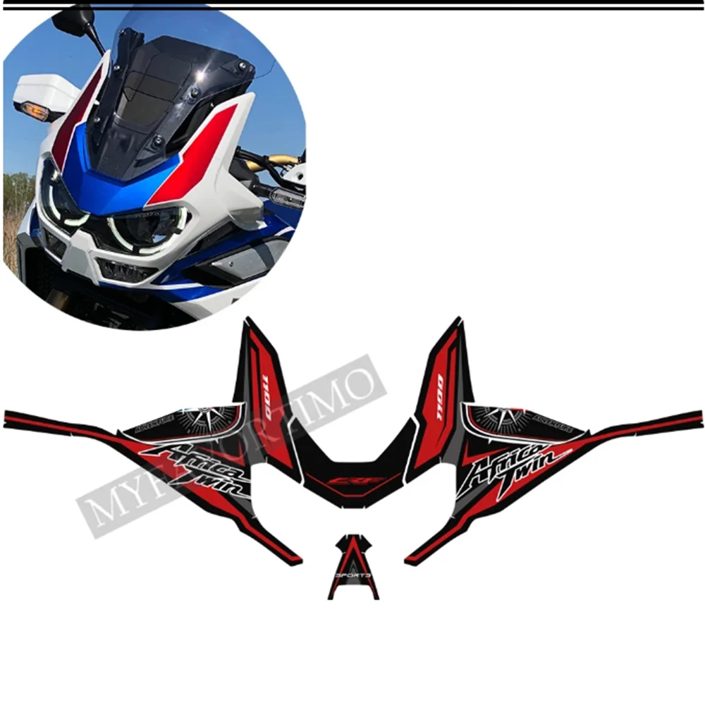 Africa Twin Protection Side Tank Pad For Honda CRF1100 CRF 1100 L Adventure ADV Visor Set Stickers Decal Kit 2019 2020 2021