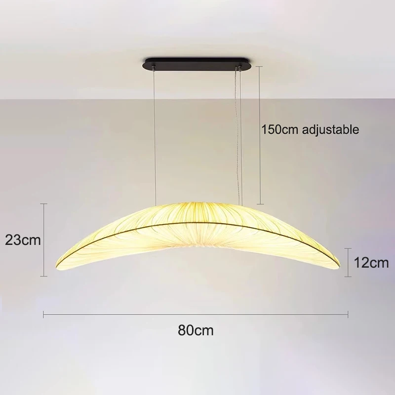 ZIMULONG Minimalist ische Stoff LED Pendel leuchten Designer Segelboot Decke Hängelampen Wohnzimmer Schlafzimmer Dekor Luxus Beleuchtung Lampen 7