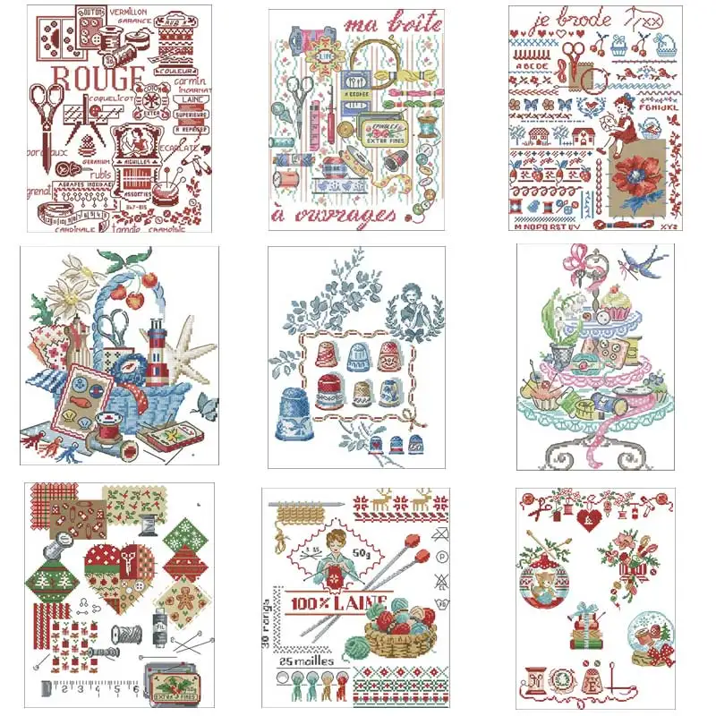 Nähen serie Muster Gezählt Kreuz Stich 11CT 14CT 18CT DIY Chinesische Kreuz Stich Kits Stickerei Hand Sets