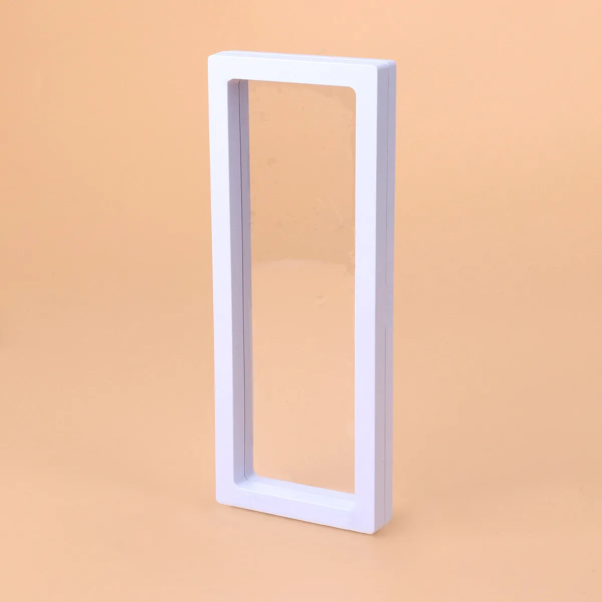 

3D Floating Frame Jewelry Display Box Clear Plastic Pe Film Case for Coin Pendant Medal Display Stand Table Showcase 23x9cm