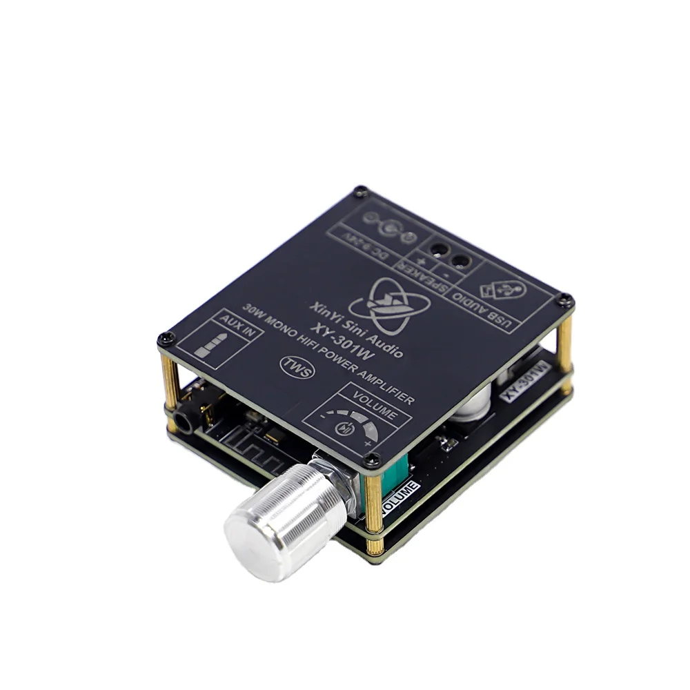 XY-301W Mono 30W BT Digital Audio Amplifier Board TWS True Wireless Stereo Audio for Speakers with DC 9-24V Support App