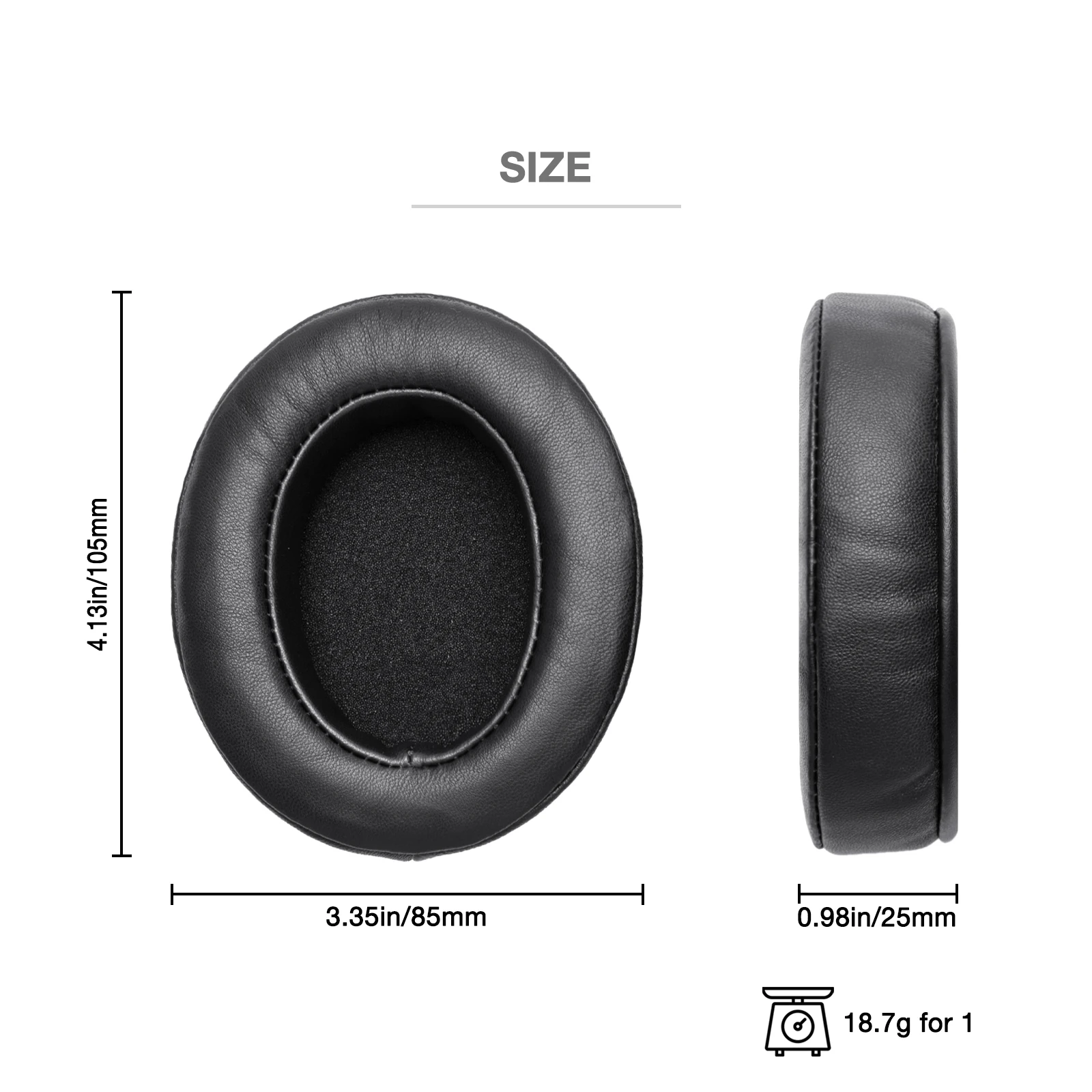 وسادة أذن من الجلد الحقيقي وسادة إسفنجية لسماعات Meze 99 Neo من جلد الخراف من جلد الغنم وسادات أذن بديلة للأذن