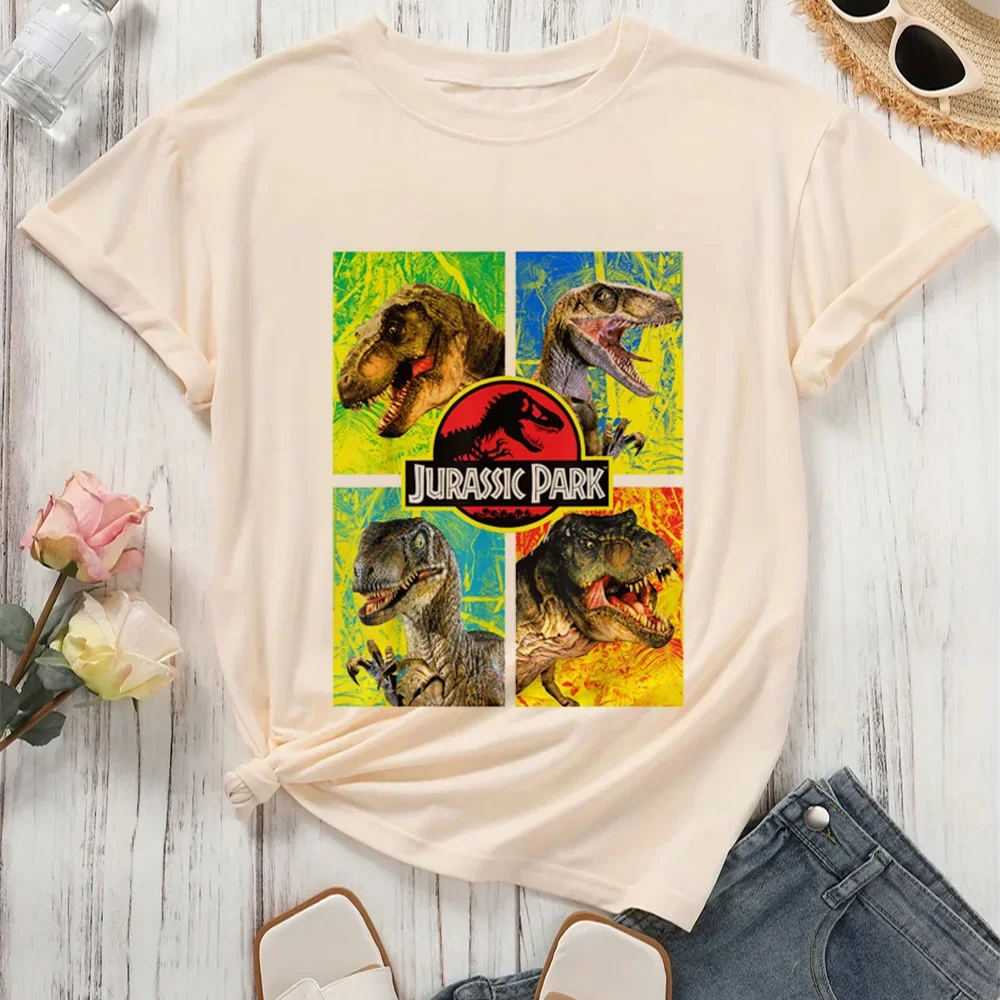 Jurassic Park maglietta femminile Trendy Psichedelico Grunge Y2k Pastello anni 2000 maglietta Grafica anni 2000 Pastello anime Vintage