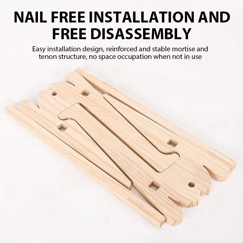 حامل كمبيوتر محمول من الخشب الصلب، قاعدة تبريد عمودية قابلة للإزالة لملحقات ماك بوك اير برو المريحة