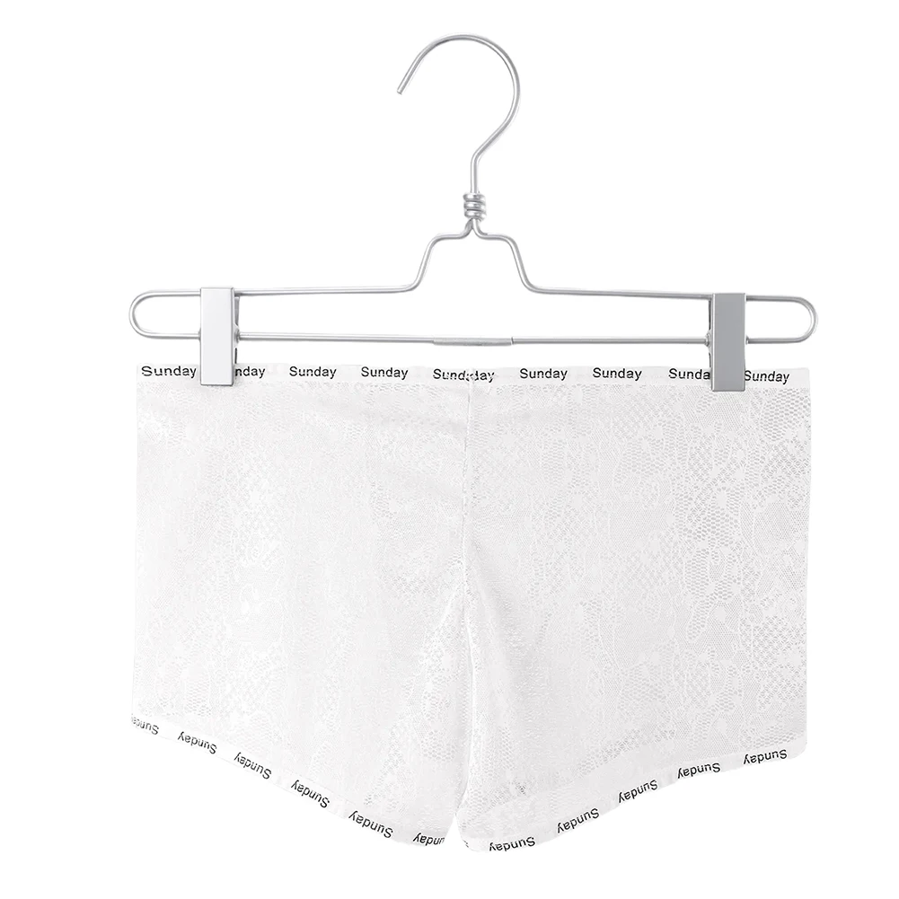 

See Through Men Lace Boxer Underwear Lingerie Low Waist Elastic Boxers Shorts Thin Cooling Breathable Sexy Panties