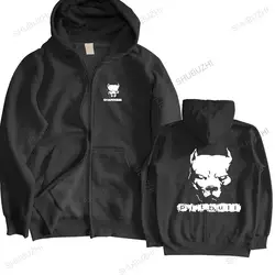 autumn winter hoodies New PITBULL American Pit Bull Spiked Dog Collar warm coat men brand hoody