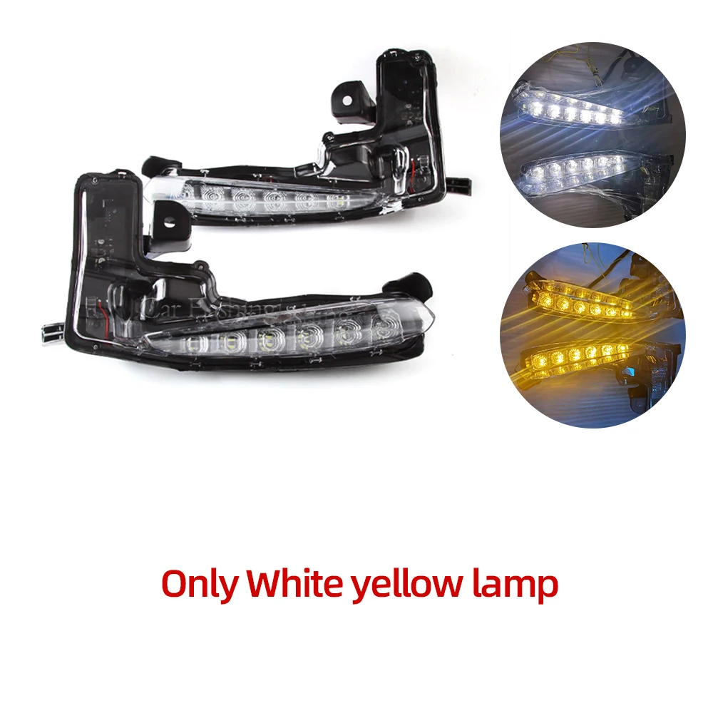 TINVHY LED Fog Lamp Set – Fits 2018-2019 Toyota Corolla – Left & Right, Clear Lens