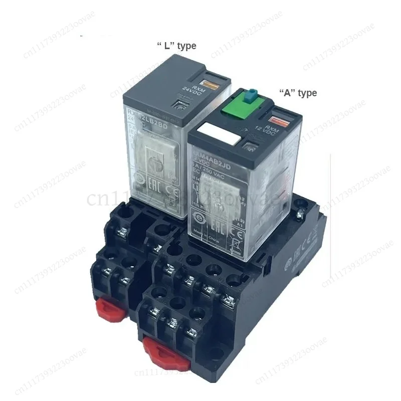 Intermediate Relay RXM2AB2BD RXM4AB2P7 24V 12V 220V Small Electrical Relay, Replacement Part