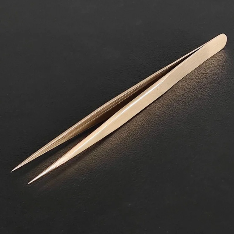 Special tool for repairing watches, brass tweezers, precision anti magnetic tweezers, pointed tweezers, not easy to damage parts