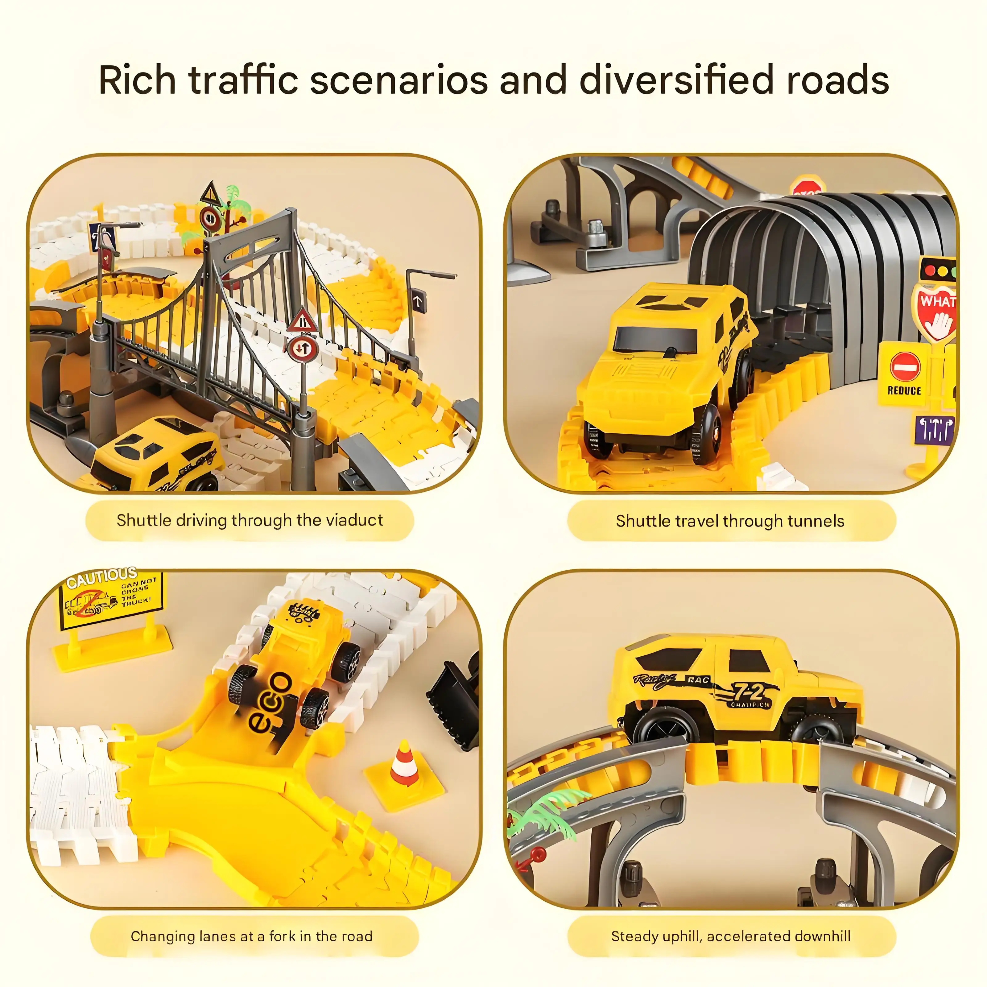 الأطفال الكهربائية السحرية مرنة لعبة المسار سيارة الهندسة سيارة أطفال ألعاب تعليمية قطار لعب للأطفال هدية عيد ميلاد