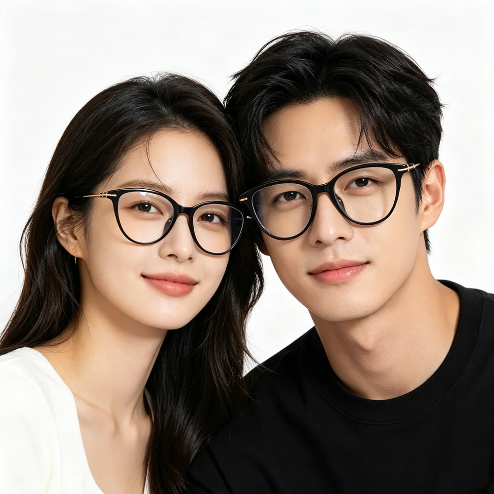 Transparent Cat Eye Computer Glasses Metal Frame Women Men Anti Blue Light Round Eyewear Blocking Optical Spectacle Eyeglasses