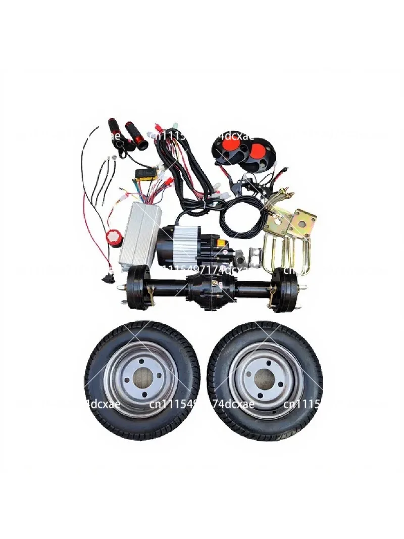 Electric Wheelbarrow Rear Axle Assembly Low Speed Motor Chassis Parts for Cart