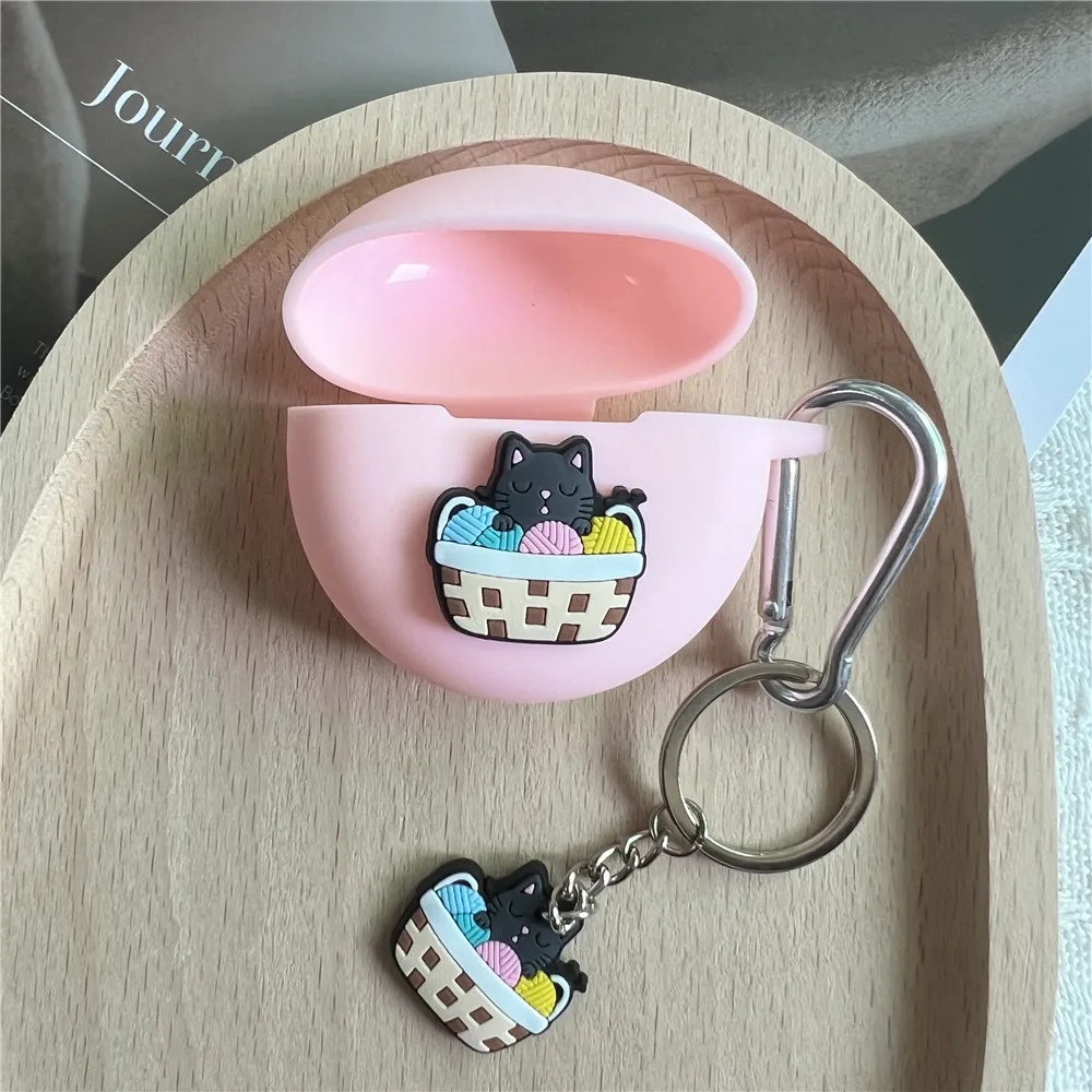 Funda de silicona con llavero para Huawei Freebuds Pro 3, cubierta bonita para auriculares, 2023