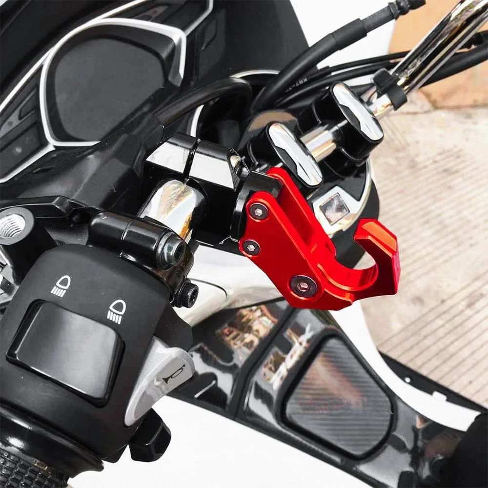 Aluminum Alloy CNC Modified Motorcycle Foldable Hook Electric Bike Helmet Holder