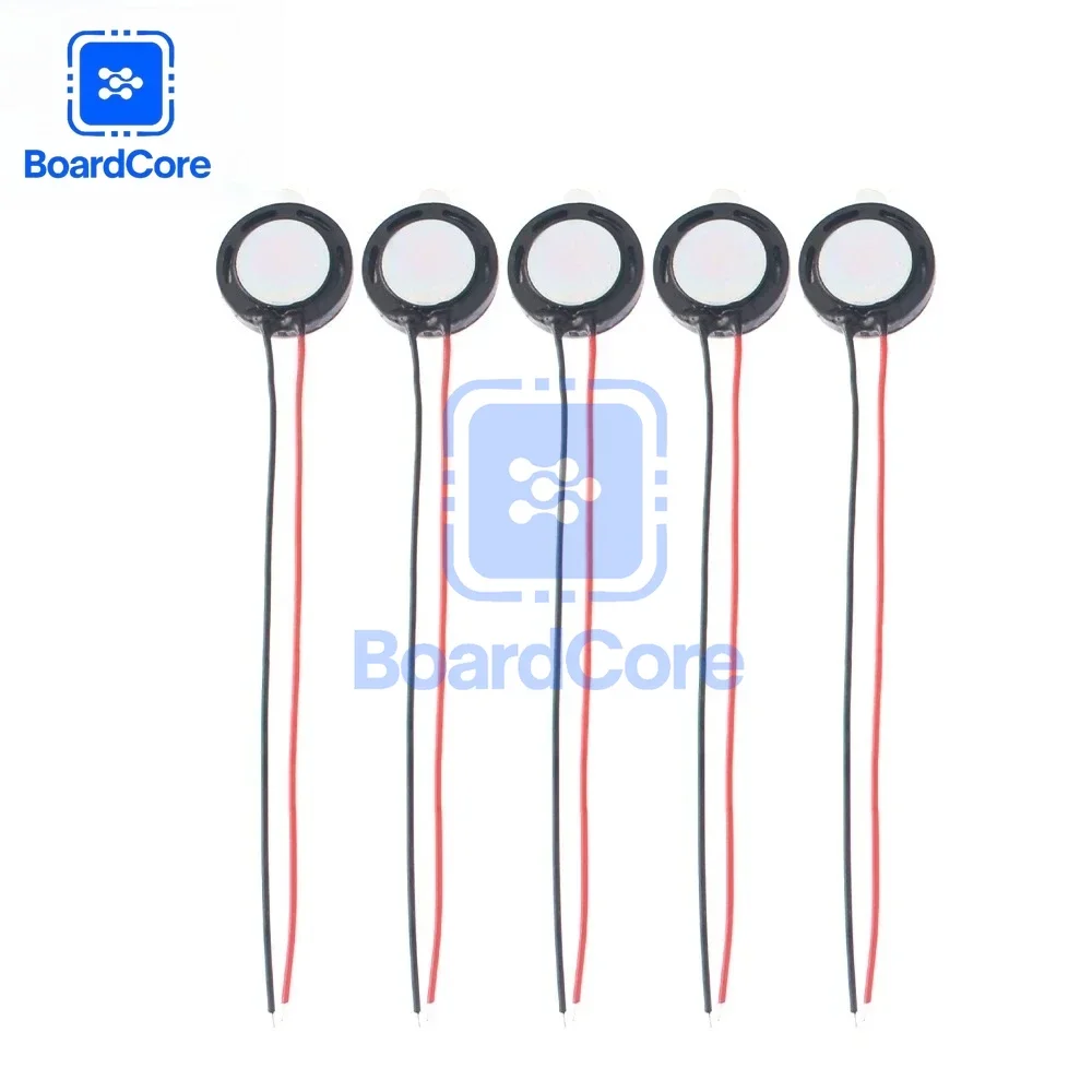 5pcs/lot 8 Ohm 1W Round Speaker 8R 1Watt 13mm 18mm 20mm 23mm Small Voice Horn Connector for Phone Tablet Micro Speaker