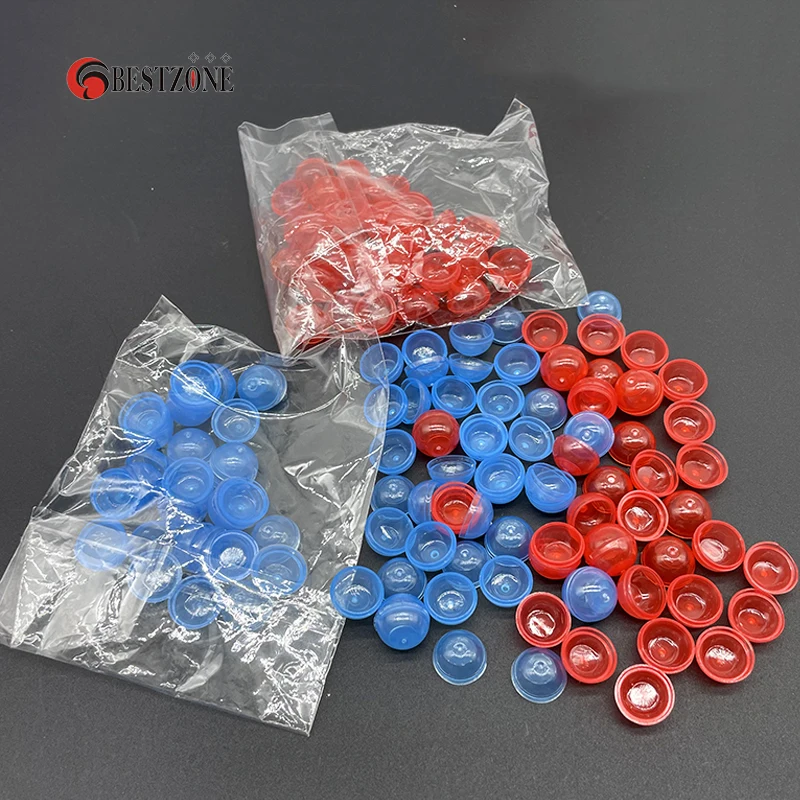 50Pcs Mini Tiny Empty Plastic Prop Capsule Toys 10.7MM (0.42 Inch) Caliber Ball Container for Tiny Toy Type Vending Machine