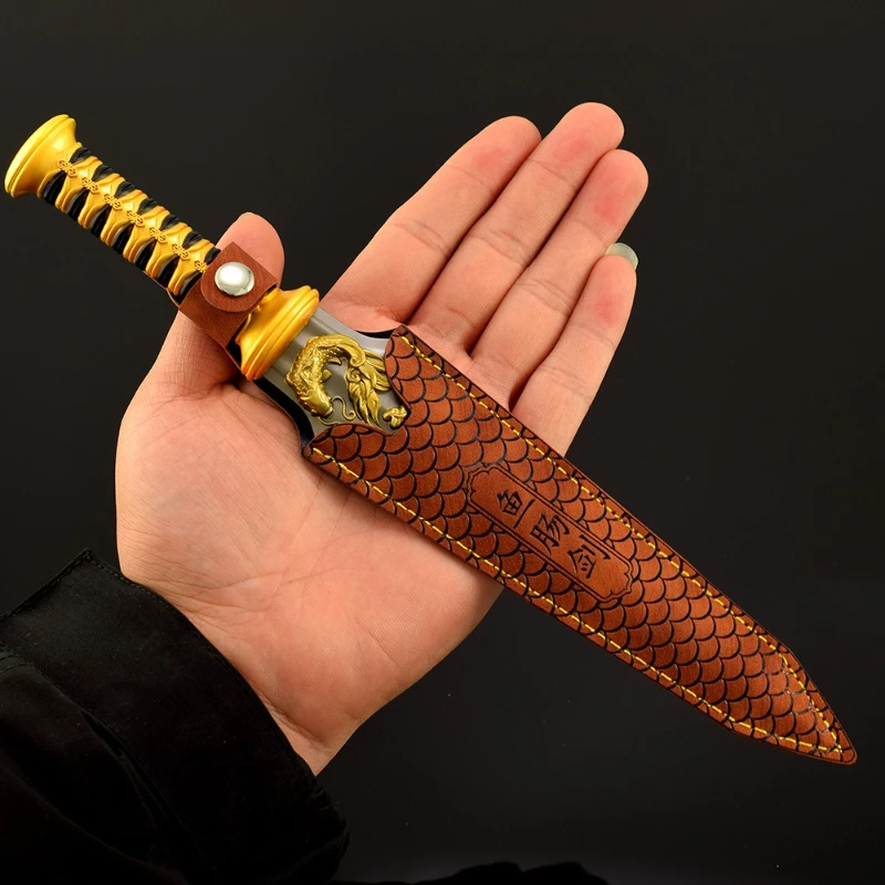26 سنتيمتر/10.23in الصين القديمة الأسلحة الباردة نماذج الأسلحة Fishgut السيف مع غطاء من الجلد تأثيري السيوف المعادن الاصطناعية الأولاد الهدايا #3