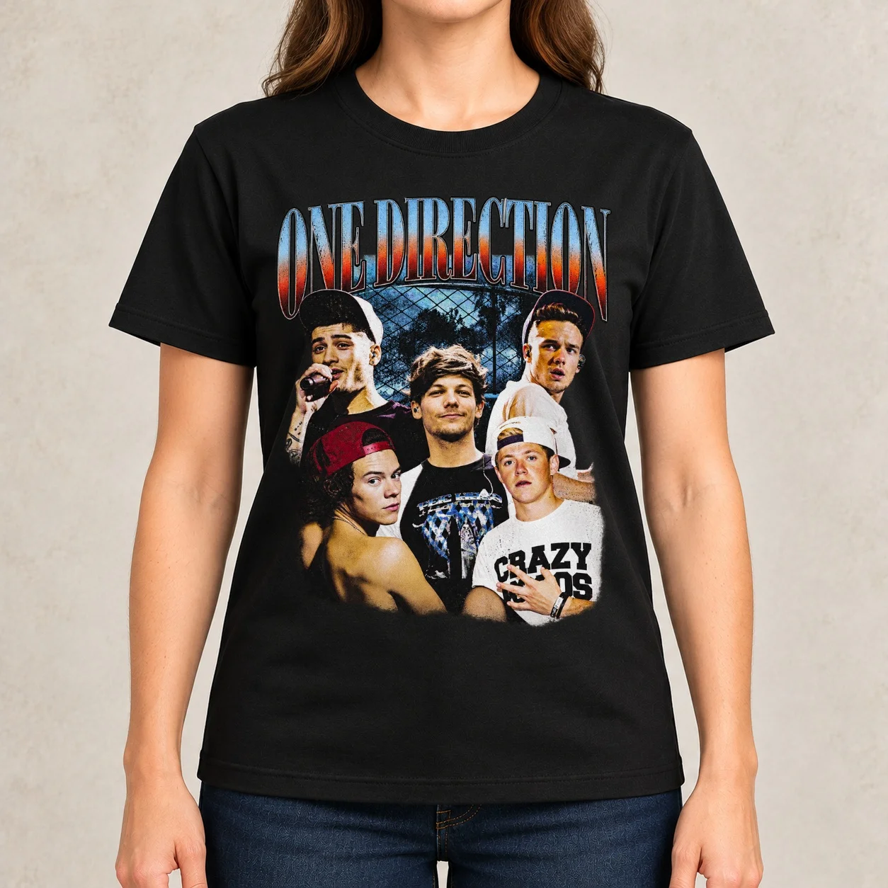 One Direction frat boy era modern bootleg vintage tee Classic Women T-Shirt shirts graphic tees tees sublime Woman clothing