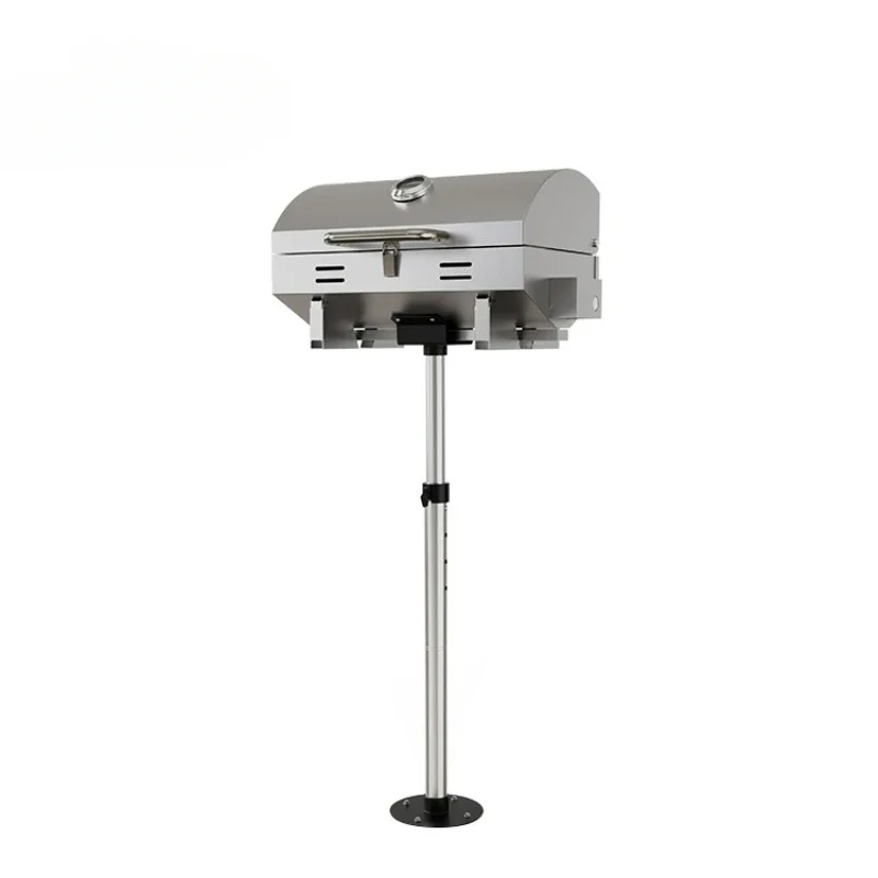 OYLP Marine Adjustable Height Upright Support Mount Boat Grill Barbecue