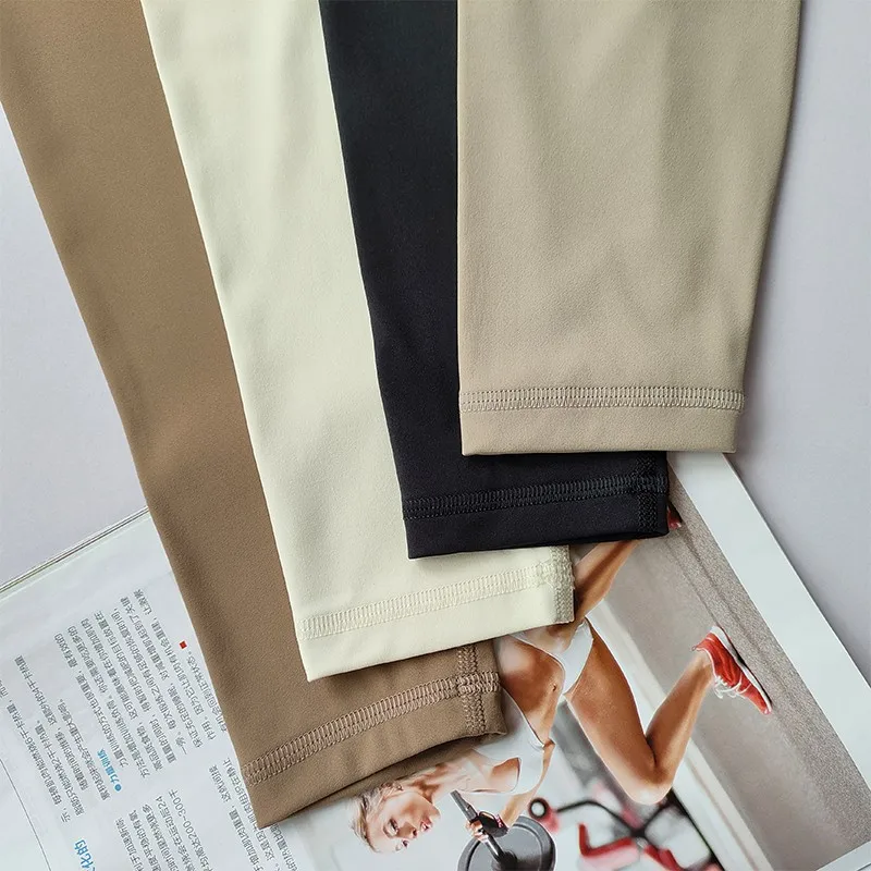 High-Waist-Yoga-Leggings für Damen, weiche, atmungsaktive Sporttights, Fitness-Gym-Hosen, elastische Hosen, hochwertige Sportleggings – Detail 6