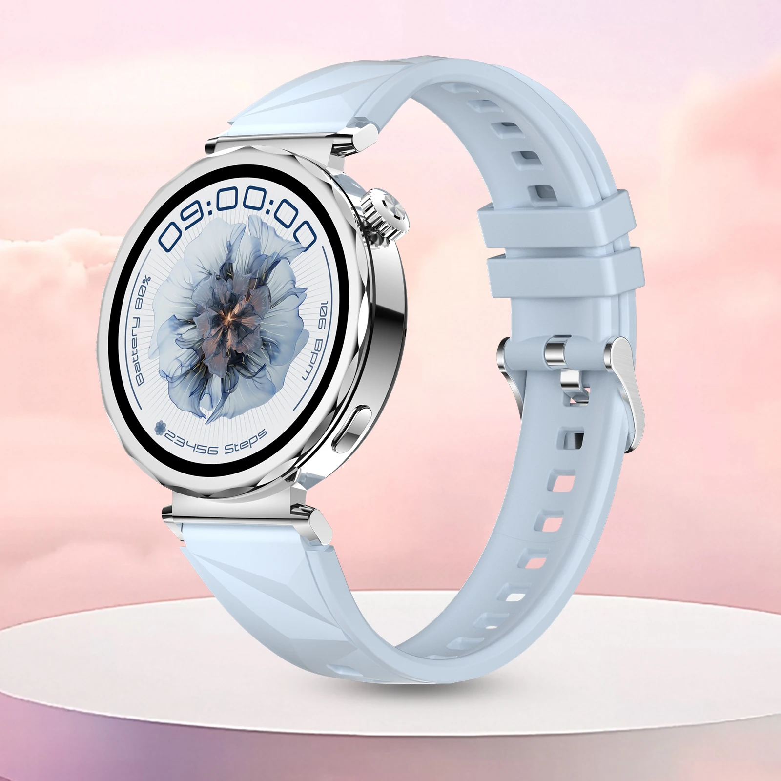 

Pinteek Bluetooth Call Smart Watch Women Custom Dial Watches Sport Fitness Tracker Heart Rate Smartwatch For Android IOS AM35