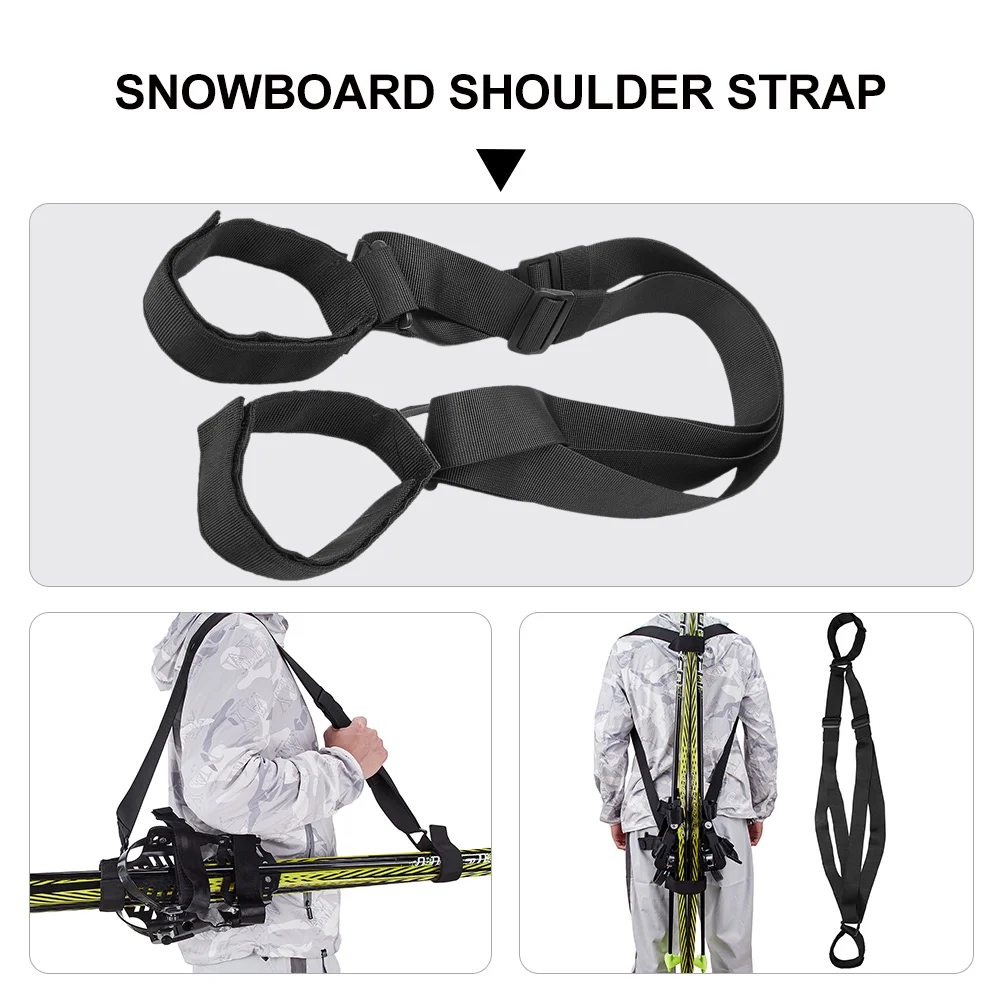 

Adjustable Durable Snowboard Carrying Strap Ski Shoulder Strap Portable Fixing Band For Ski Board Lightweight Easy Carry