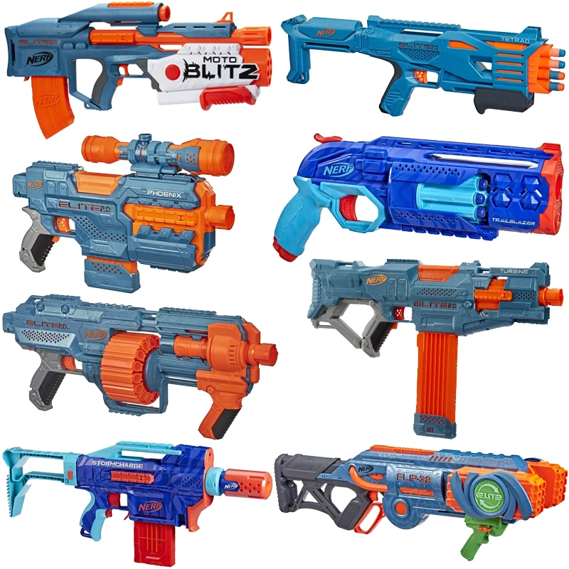 

Hasbro NERF ELITE 2.0 Series Motoblitz CS-10，showdown Set，Commander RD-6，A Christmas Gift Action Figures Used TOYS