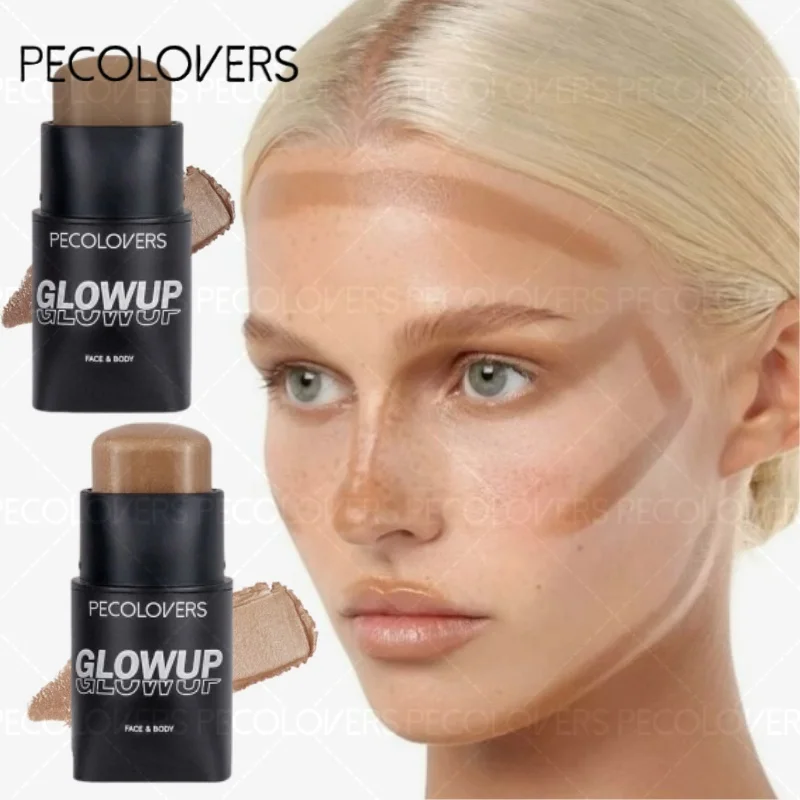 Smooth Makeup Stick - Long-Wear Face Color, Perfect For Daily Wear, Red And Nude, Face Beauty