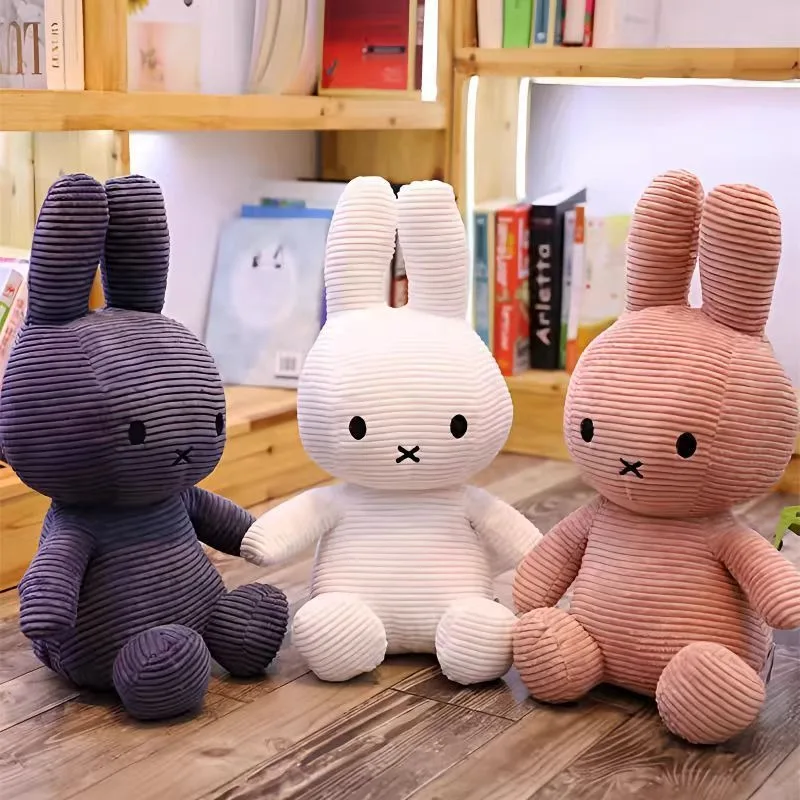 

New Kawaii Miffy Rabbit Cute Grey Cartoon Doll Plush Rabbit Toy Girl Boy Student Couple Gift