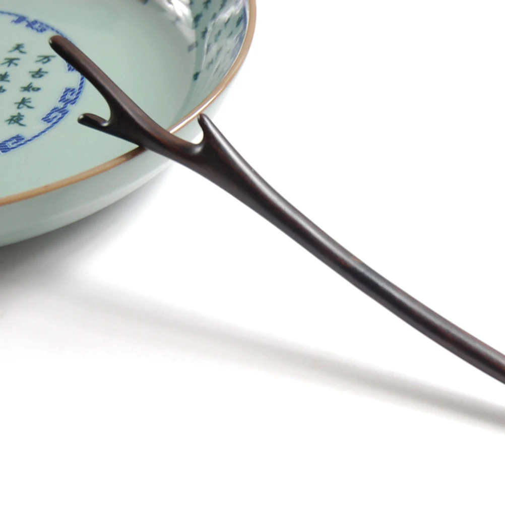 

Ebony Hairpin Retro Hairpin Wood Women Hairsitck Chopstick Hand Carved Natural Elegant Hairstyling Tool