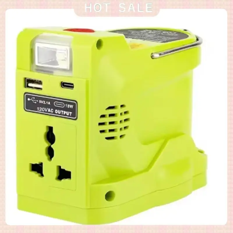 24-Hour Delivery 200W LED Work Light With Battery Inverter Lamp USB Power Bank For Ryobi 18V Li- Nickel P102 P103 P104 P107 P