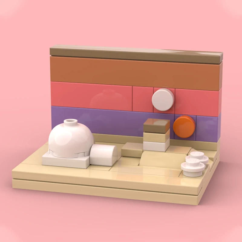 

88 шт. MOC короткая кабина для гоночного багги, транспорт, строительные блоки, рождественский подарок, расслабляющий DIY, идеально подходит для творческих взрослых