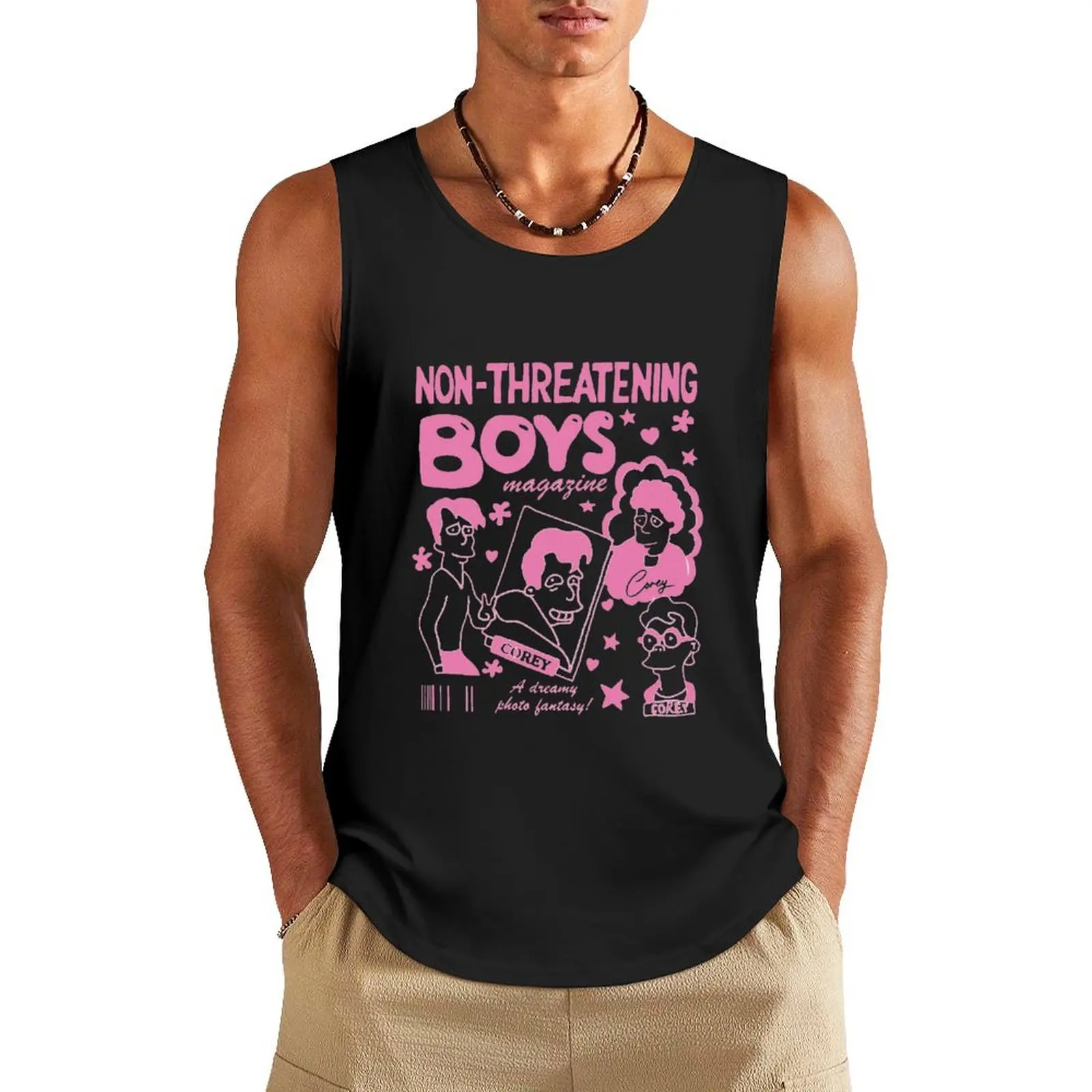 

Non-threatening boys Simpsons. Tank Top summer Men's tops Men's clothing sleeveless shirt man best selling products