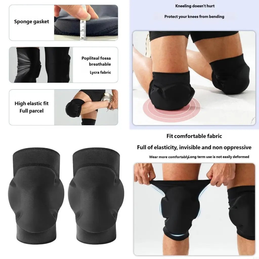 

1pair Flexible Fit Knee Pad Featuring Elastic Structure Ensuring Secure Holding During Running Cycling and Dynamic Use