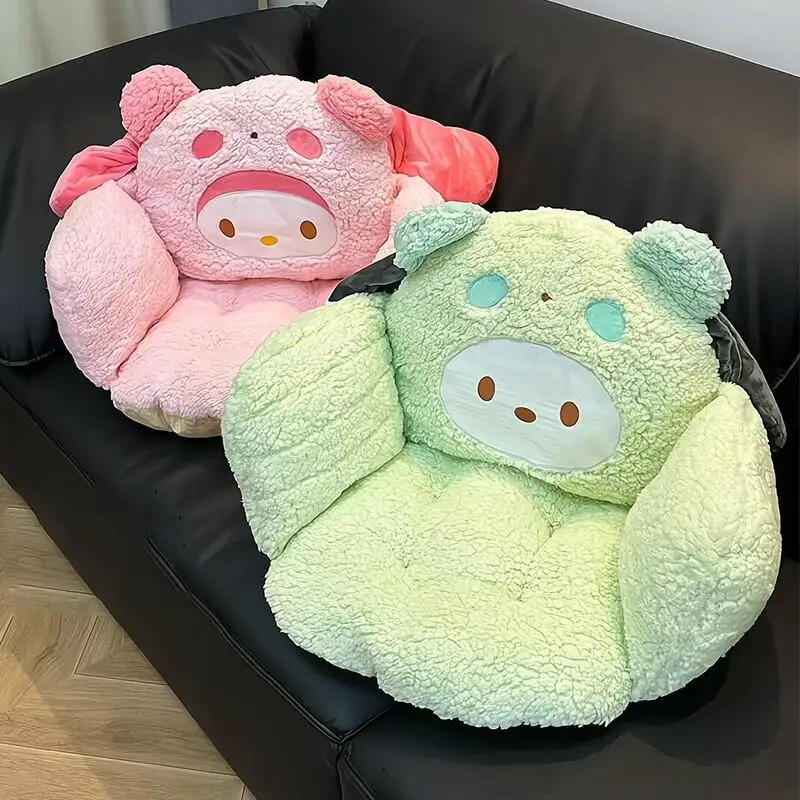 

Подушка для сиденья Sanrio, мягкая My Melody Kuromi Cinamoroll Hello Kitty, милый маленький диван для офиса и общежития, детский подарок